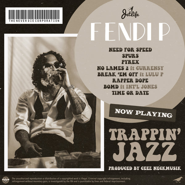 Latest JetLife x NeckMusik collab.. Trappin Jazz, a good blend of Trap music and Jazz fusion. Produced entirely by NECKMUSIK'S Ceez NeckMusik